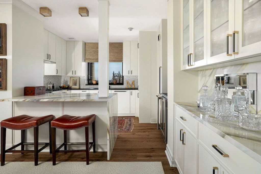Kitchen at 425 East 58th Street, a Sutton Place co-op renovation by Gallery KBNY