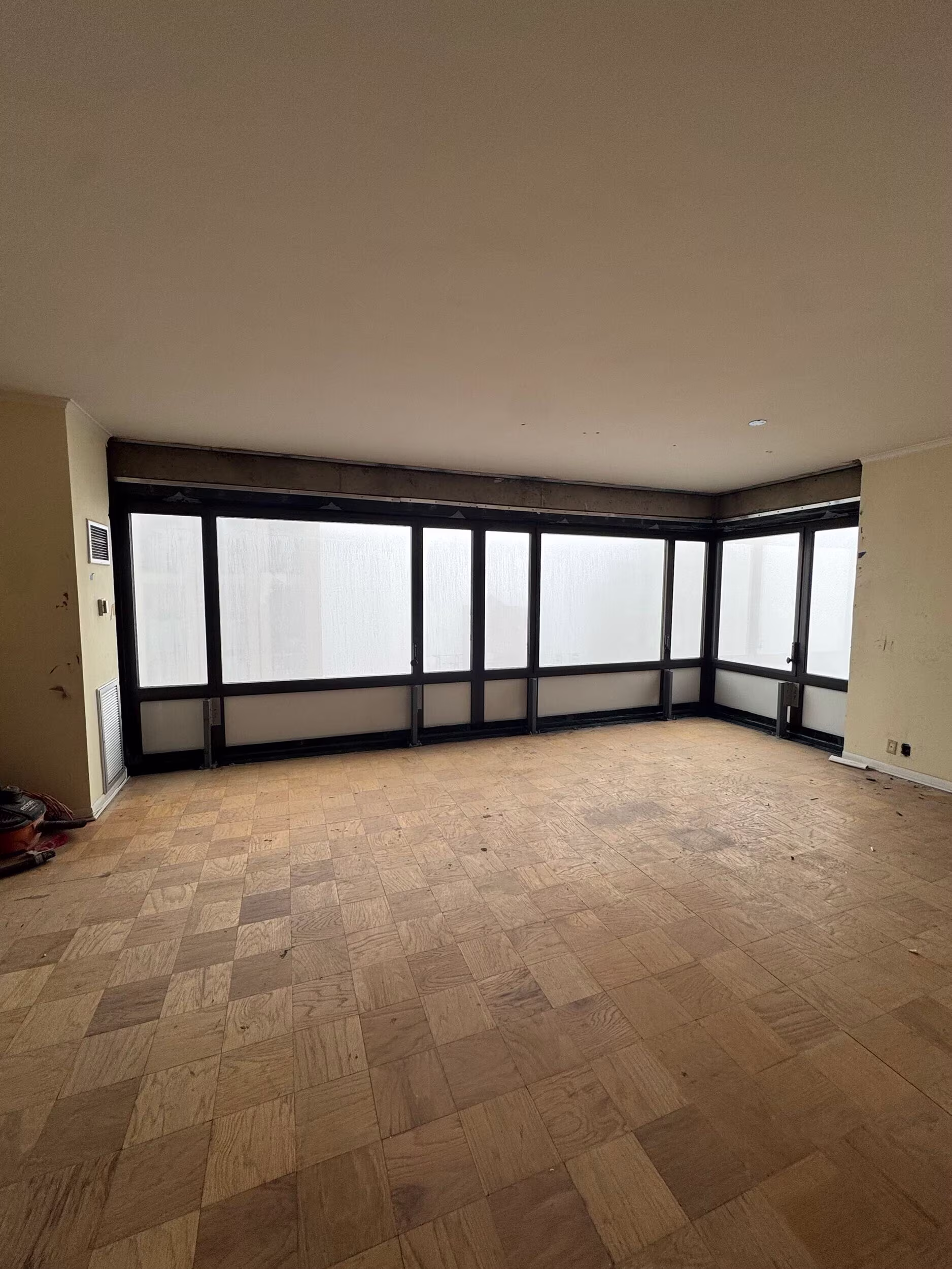 In-progress renovation by Gallery KBNY showing key building considerations