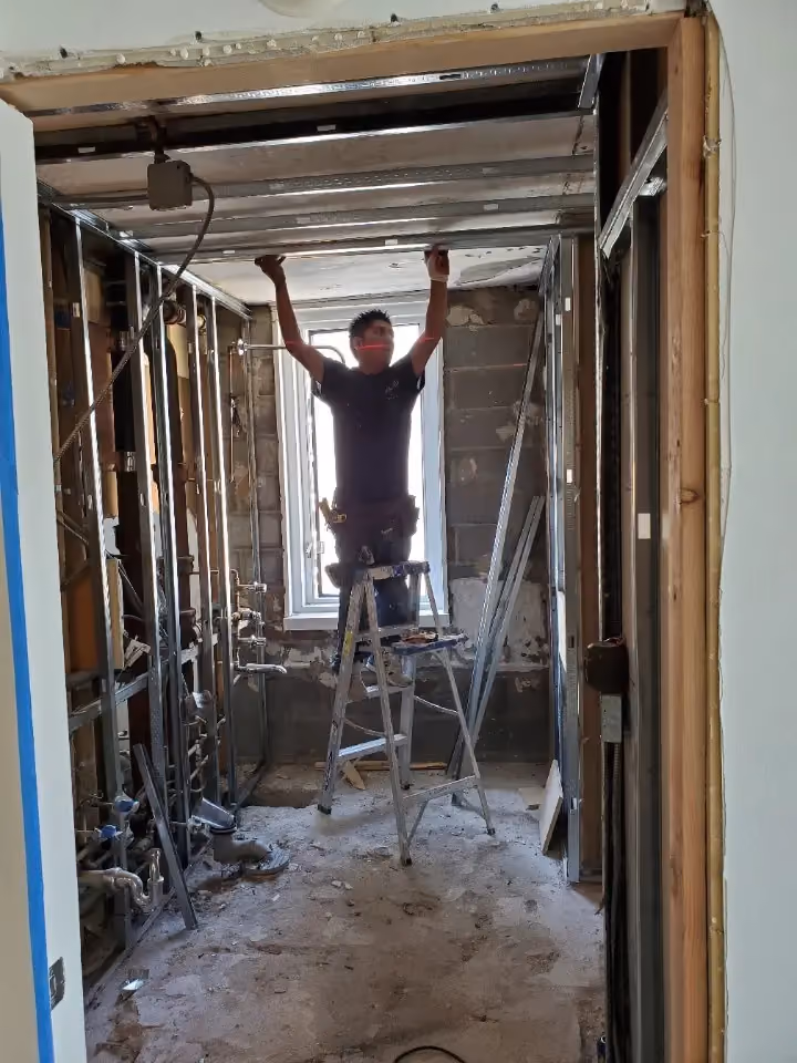 Site conditions at a landmarked NYC building during renovation by Gallery KBNY