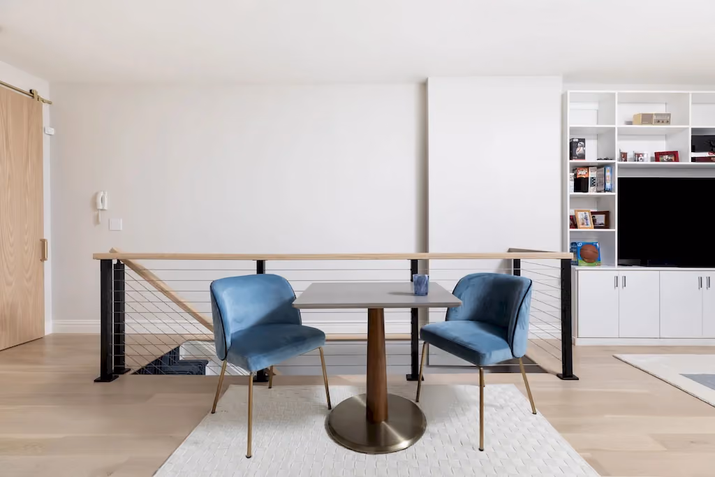 Renovated interior detail of a townhouse and apartment vertical combination at 328 Albany Street in Battery Park City, Manhattan, by Gallery KBNY (view 4)