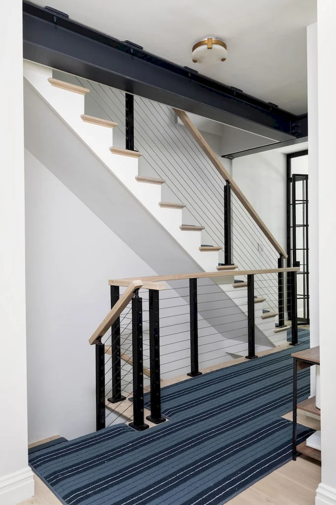 Renovated interior detail of a townhouse and apartment vertical combination at 328 Albany Street in Battery Park City, Manhattan, by Gallery KBNY (view 5)