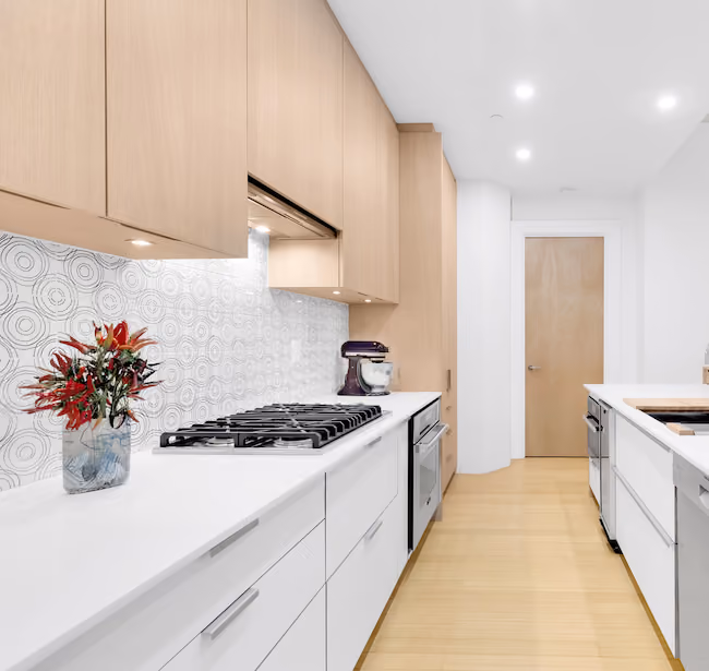 Renovated interior detail of a pre-war loft at 70 Washington Street in Dumbo, Brooklyn, by Gallery KBNY (view 4)
