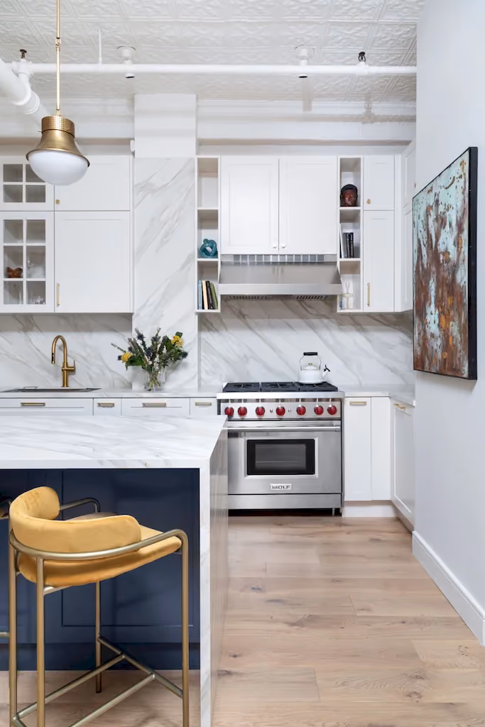 Renovated interior detail of a co-op at 107 West 25th Street in Chelsea, Manhattan, by Gallery KBNY (view 3)