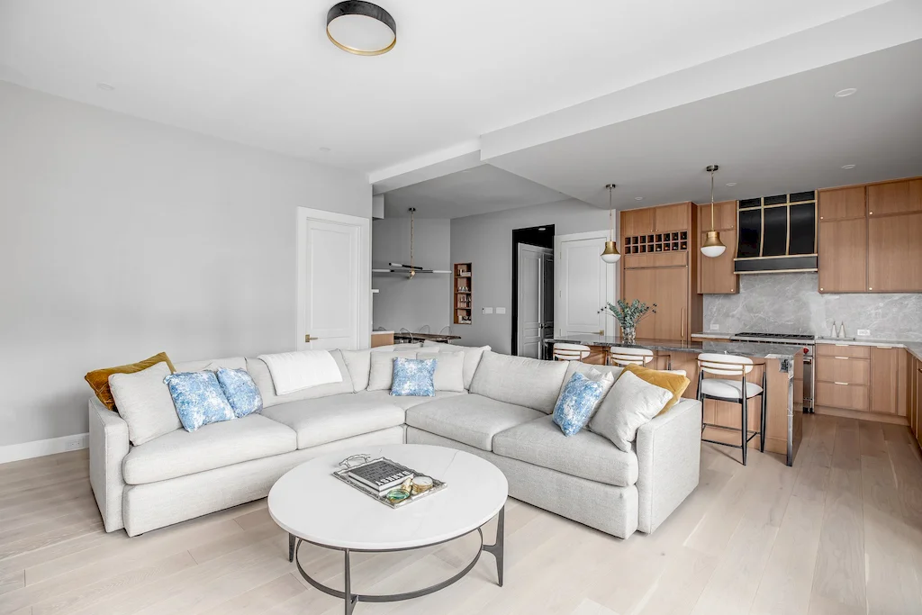 Renovated interior detail of a co-op loft at 335 Greenwich Street in Tribeca, Manhattan, by Gallery KBNY (view 2)