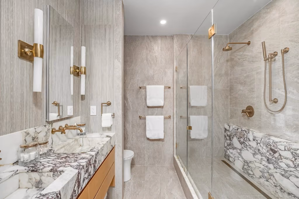 Renovated interior detail of a co-op loft at 335 Greenwich Street in Tribeca, Manhattan, by Gallery KBNY (view 3)