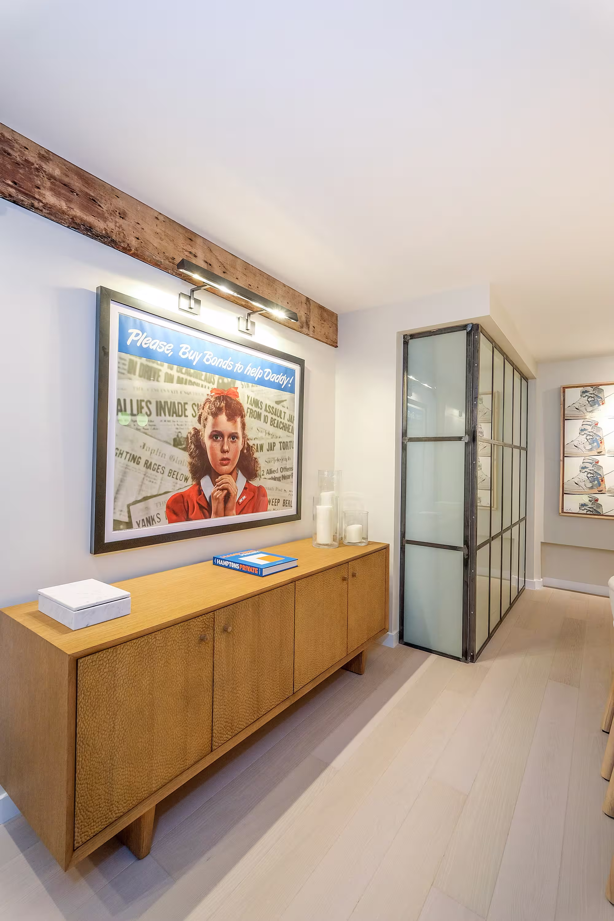 Renovated interior detail of a pre-war co-op loft at 466 Washington Street in Tribeca, Manhattan, by Gallery KBNY (view 4)