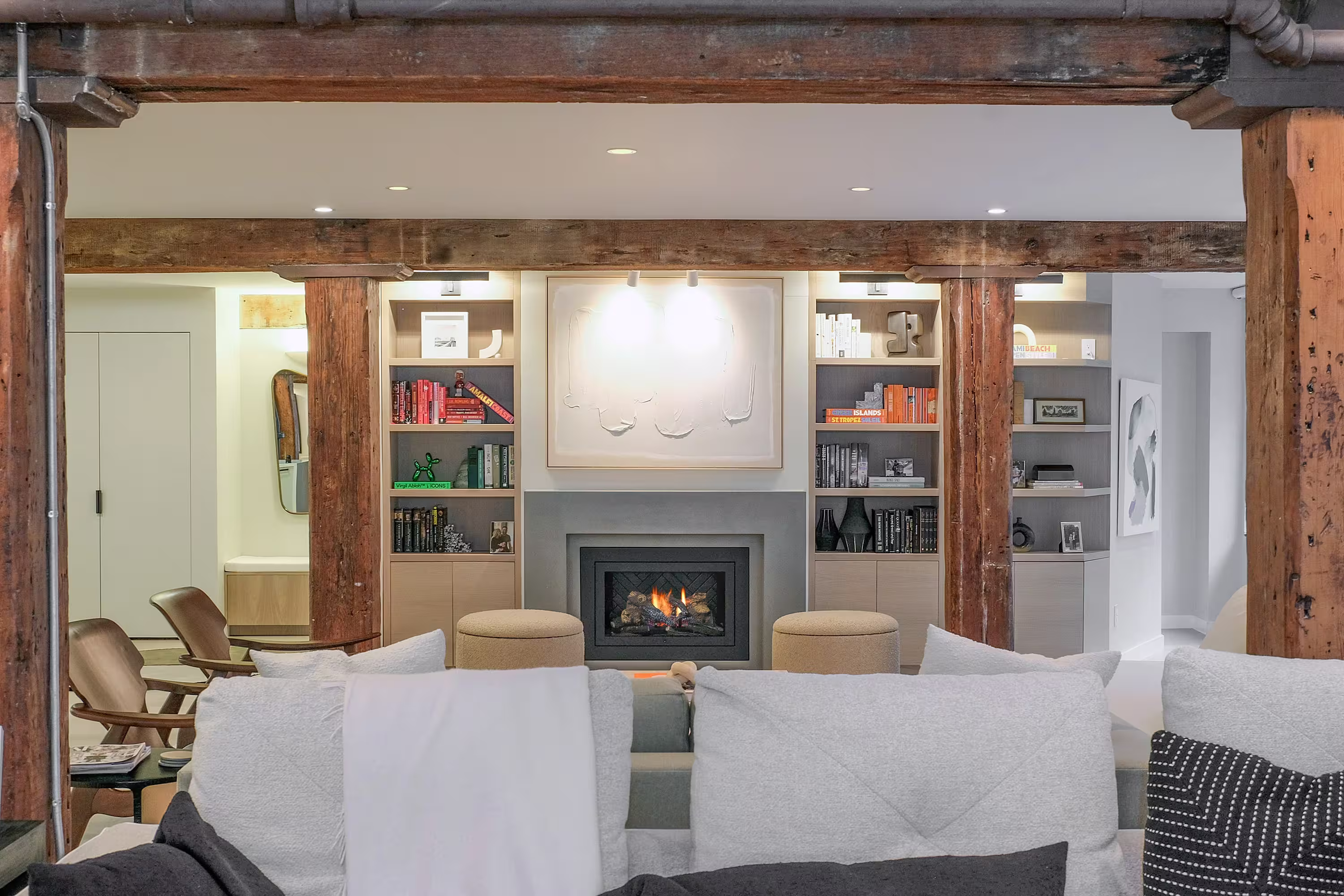 Renovated interior detail of a pre-war co-op loft at 466 Washington Street in Tribeca, Manhattan, by Gallery KBNY (view 1)