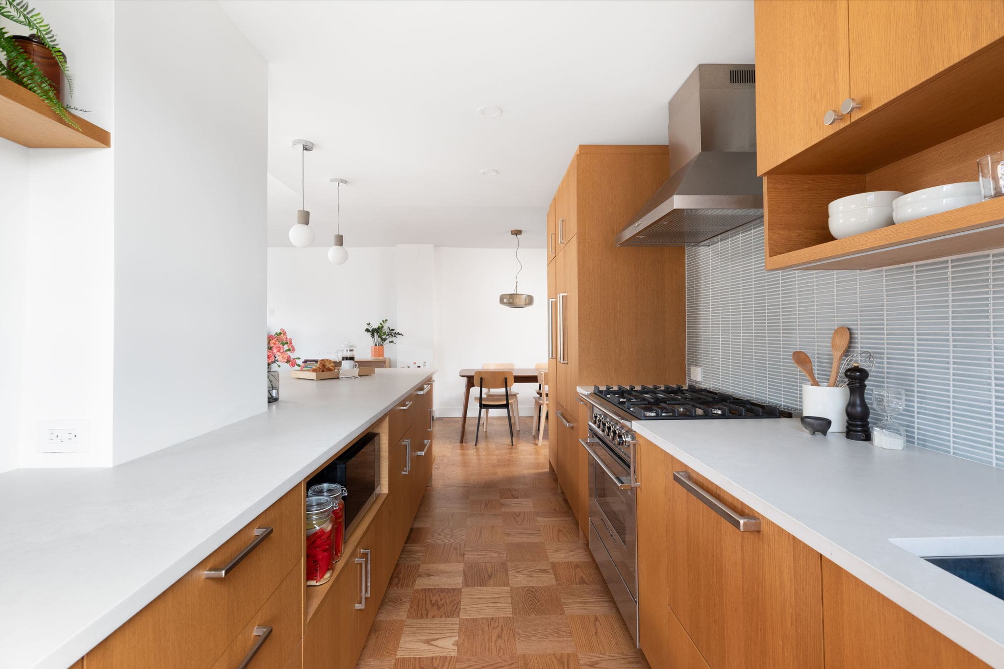 Renovated interior detail of a post-war co-op at 413 Grand Street on the Lower East Side, Manhattan, by Gallery KBNY (view 1)