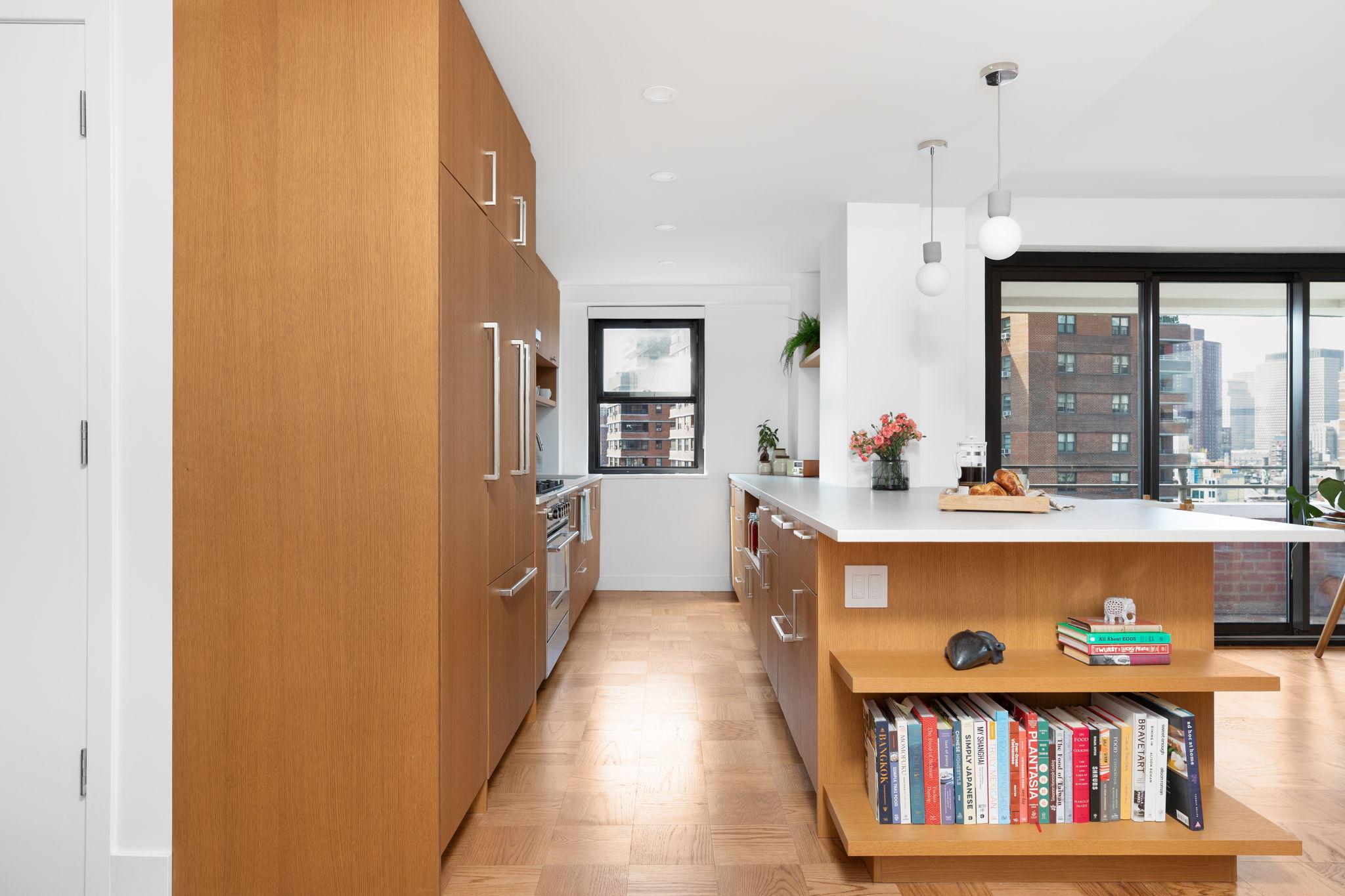 Renovated interior detail of a post-war co-op at 413 Grand Street on the Lower East Side, Manhattan, by Gallery KBNY (view 2)