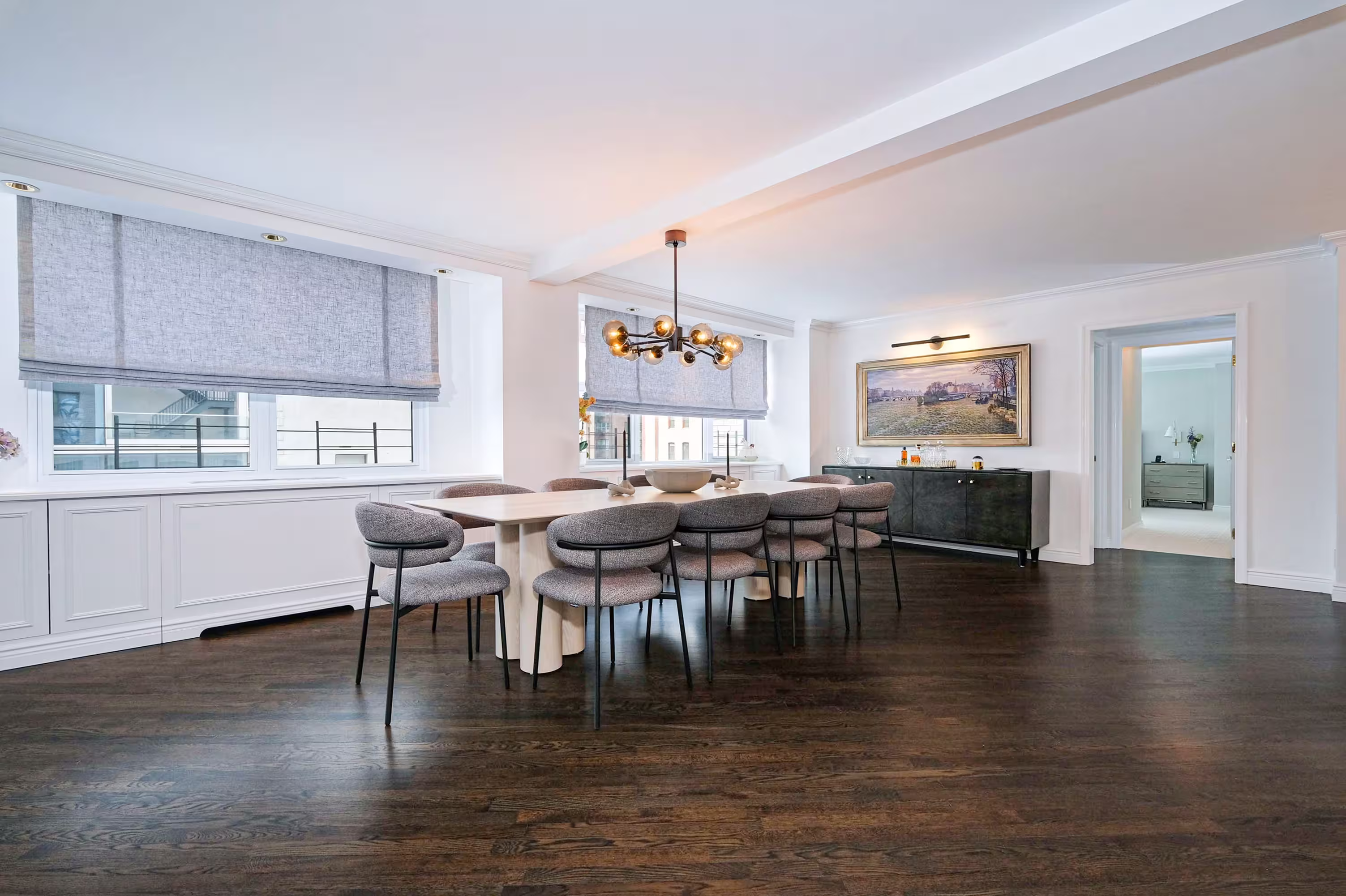 Renovated interior detail of a post-war co-op at 130 East 18th Street in Gramercy Park, Manhattan, by Gallery KBNY (view 2)