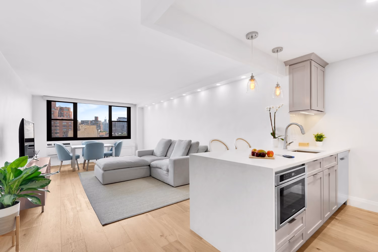 Renovated interior detail of a post-war condo at 61 Jane Street in the West Village, Manhattan, by Gallery KBNY (view 1)