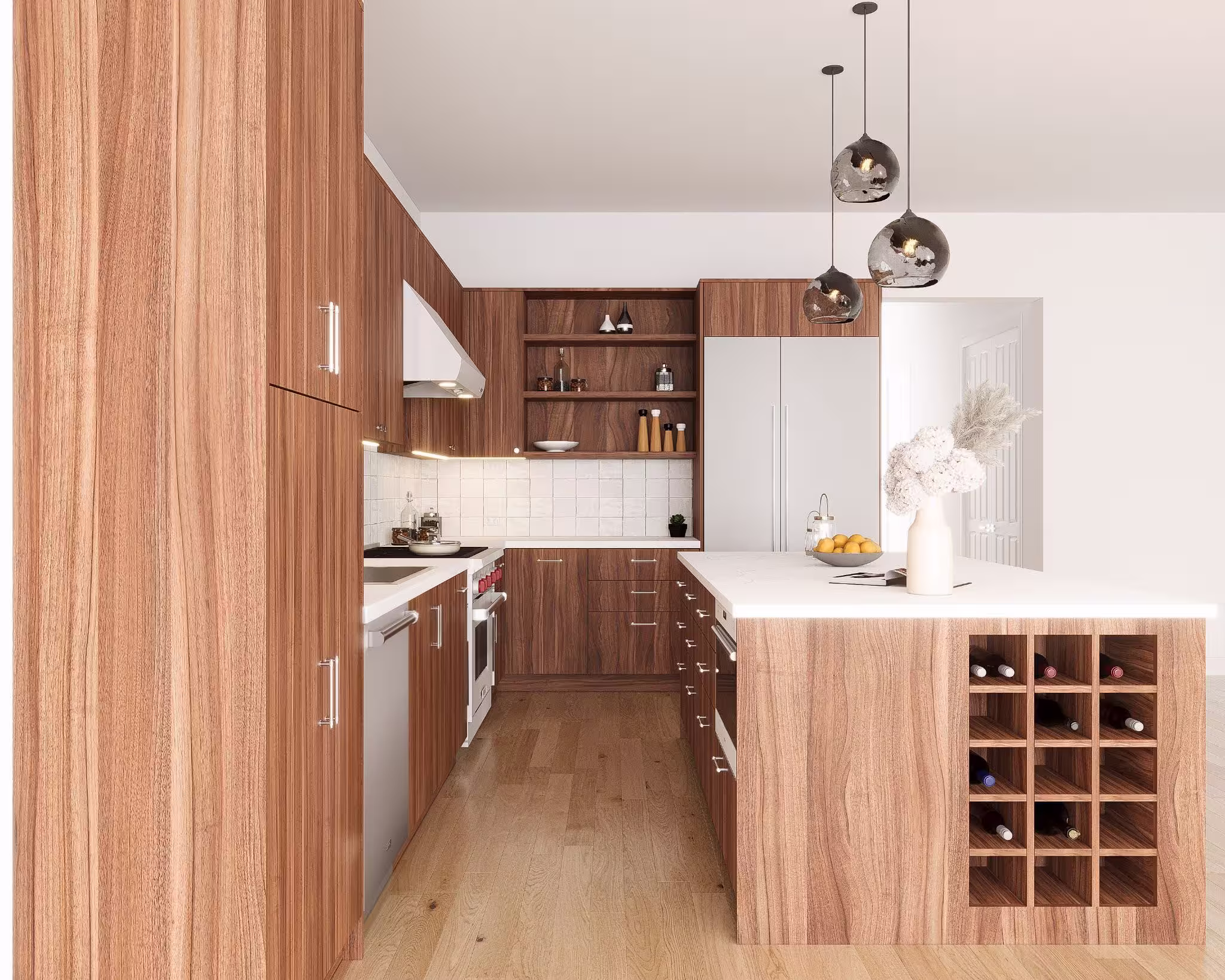 Renovated interior detail of a pre-war loft condo at 345 Greenwich Street in Tribeca, Manhattan, by Gallery KBNY (view 2)