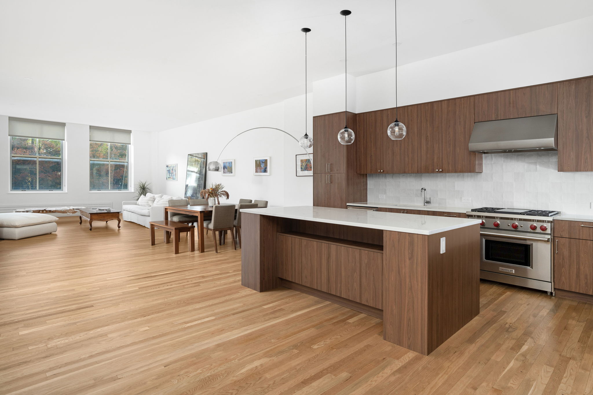 Renovated interior detail of a pre-war loft condo at 345 Greenwich Street in Tribeca, Manhattan, by Gallery KBNY (view 4)