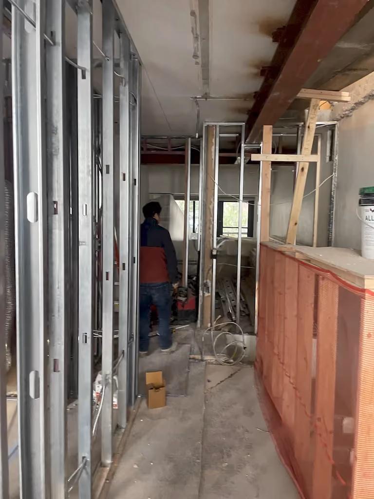 Interior before a townhouse and apartment vertical combination renovation at 328 Albany Street in Battery Park City, Manhattan, by Gallery KBNY (view 11)