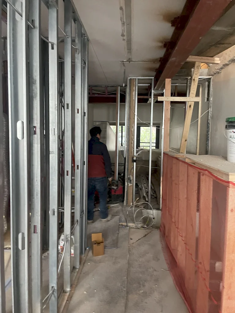 Interior before a townhouse and apartment vertical combination renovation at 328 Albany Street in Battery Park City, Manhattan, by Gallery KBNY (view 11)