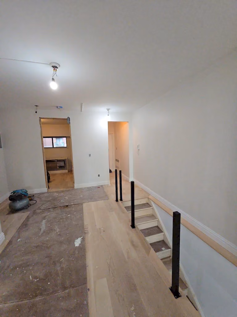 Interior before a townhouse and apartment vertical combination renovation at 328 Albany Street in Battery Park City, Manhattan, by Gallery KBNY (view 14)