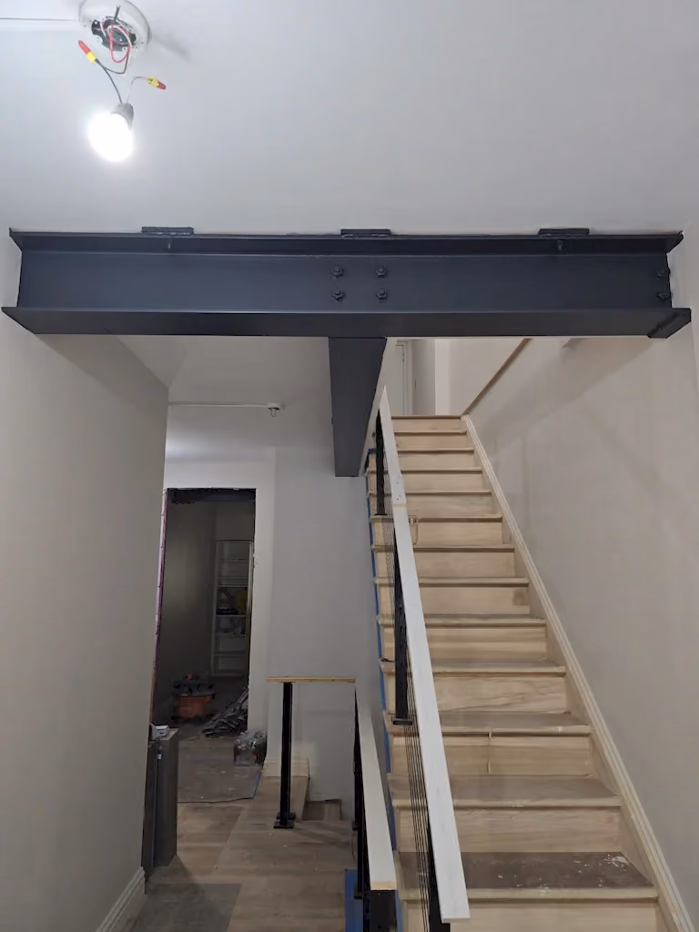 Interior before a townhouse and apartment vertical combination renovation at 328 Albany Street in Battery Park City, Manhattan, by Gallery KBNY (view 17)