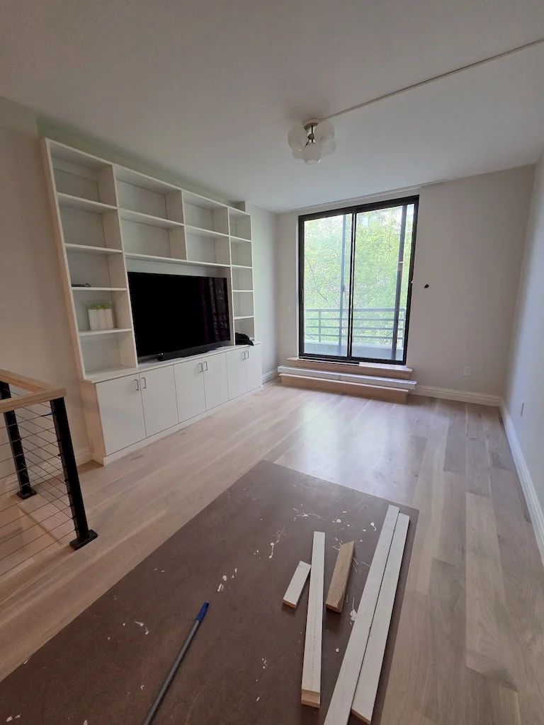 Interior before a townhouse and apartment vertical combination renovation at 328 Albany Street in Battery Park City, Manhattan, by Gallery KBNY (view 19)