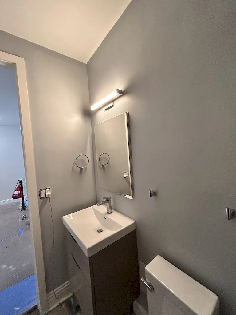 Interior before a townhouse and apartment vertical combination renovation at 328 Albany Street in Battery Park City, Manhattan, by Gallery KBNY (view 20)