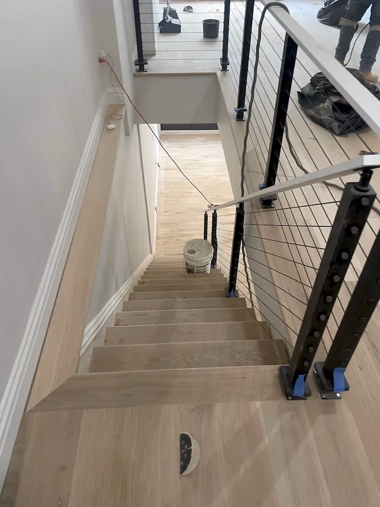 Interior before a townhouse and apartment vertical combination renovation at 328 Albany Street in Battery Park City, Manhattan, by Gallery KBNY (view 21)