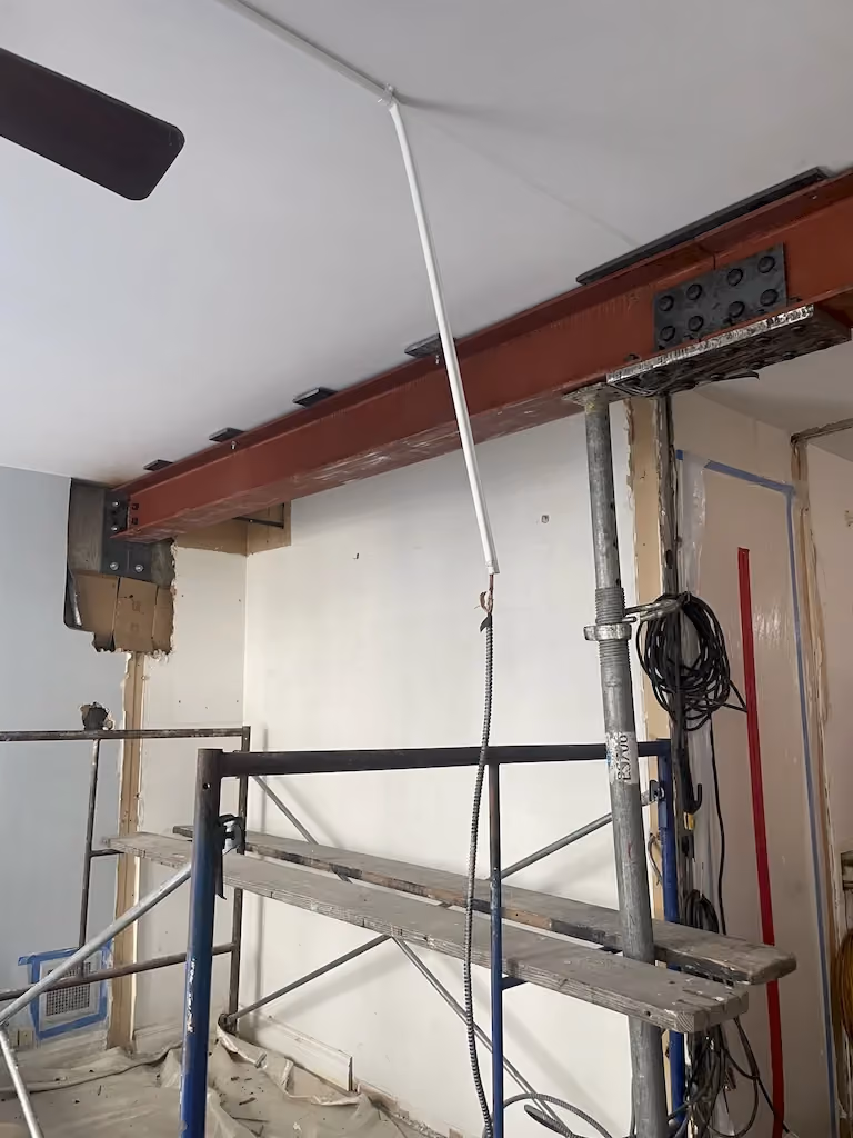 Interior before a townhouse and apartment vertical combination renovation at 328 Albany Street in Battery Park City, Manhattan, by Gallery KBNY (view 8)