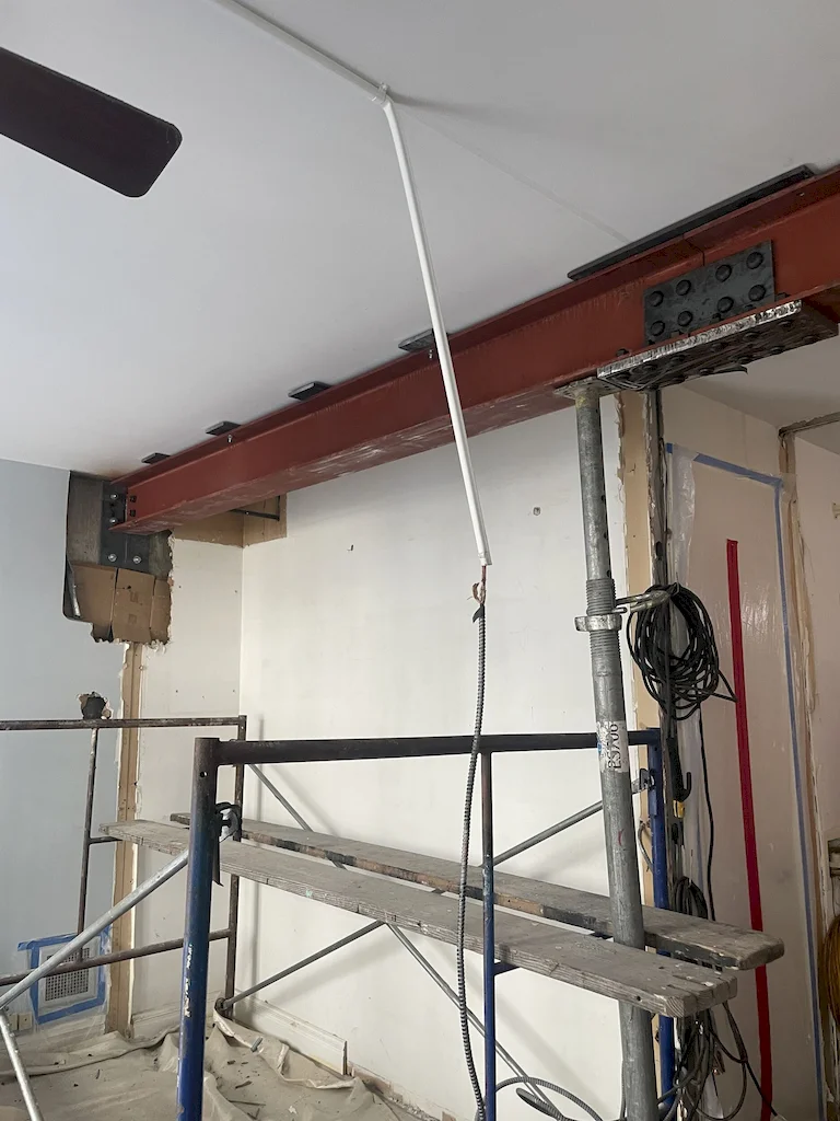 Interior before a townhouse and apartment vertical combination renovation at 328 Albany Street in Battery Park City, Manhattan, by Gallery KBNY (view 8)