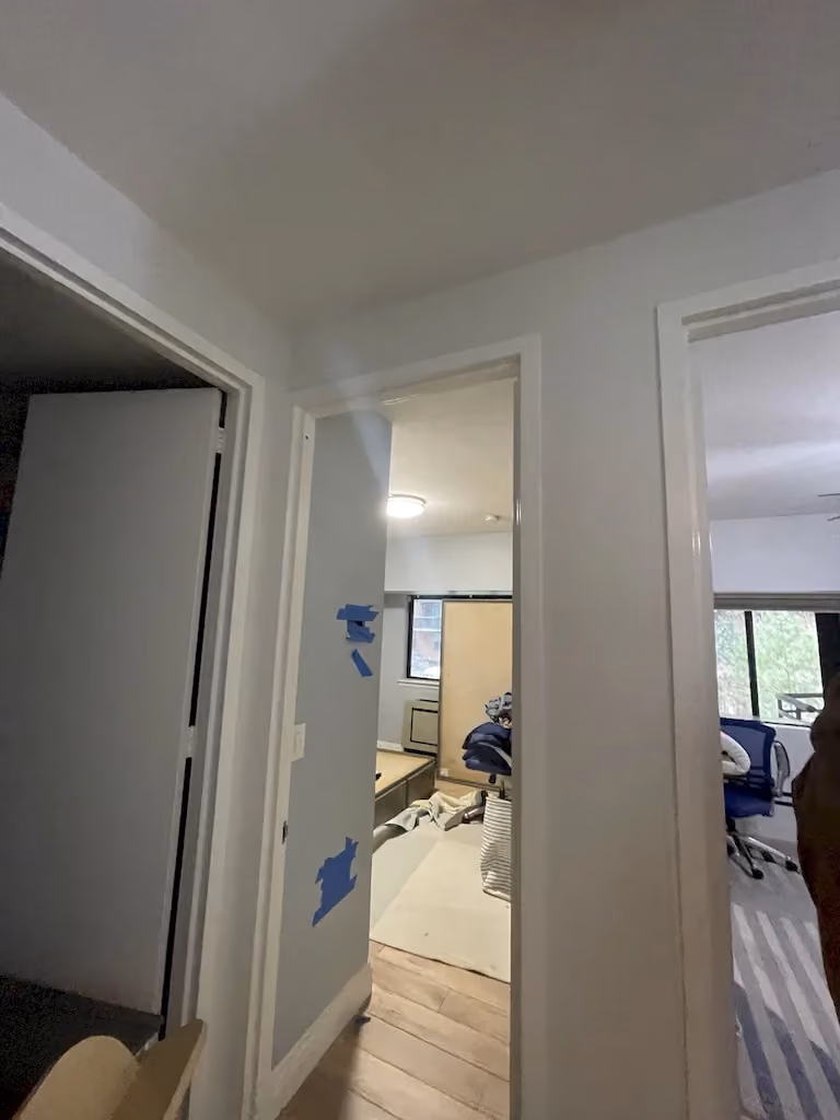Interior before a townhouse and apartment vertical combination renovation at 328 Albany Street in Battery Park City, Manhattan, by Gallery KBNY (view 3)