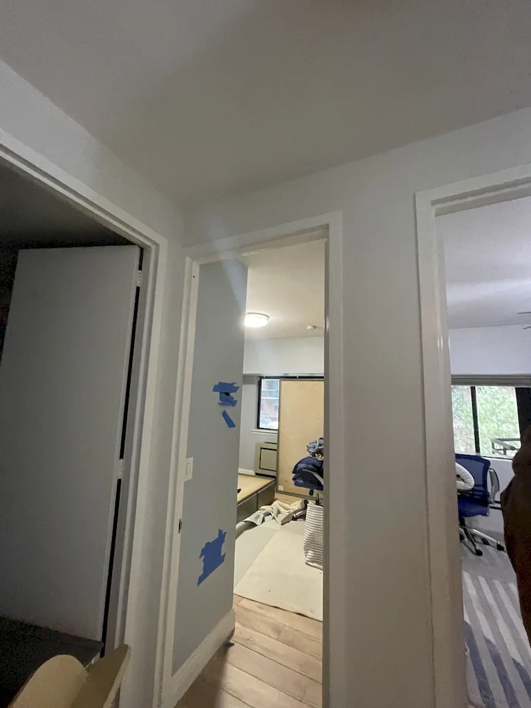 Interior before a townhouse and apartment vertical combination renovation at 328 Albany Street in Battery Park City, Manhattan, by Gallery KBNY (view 3)