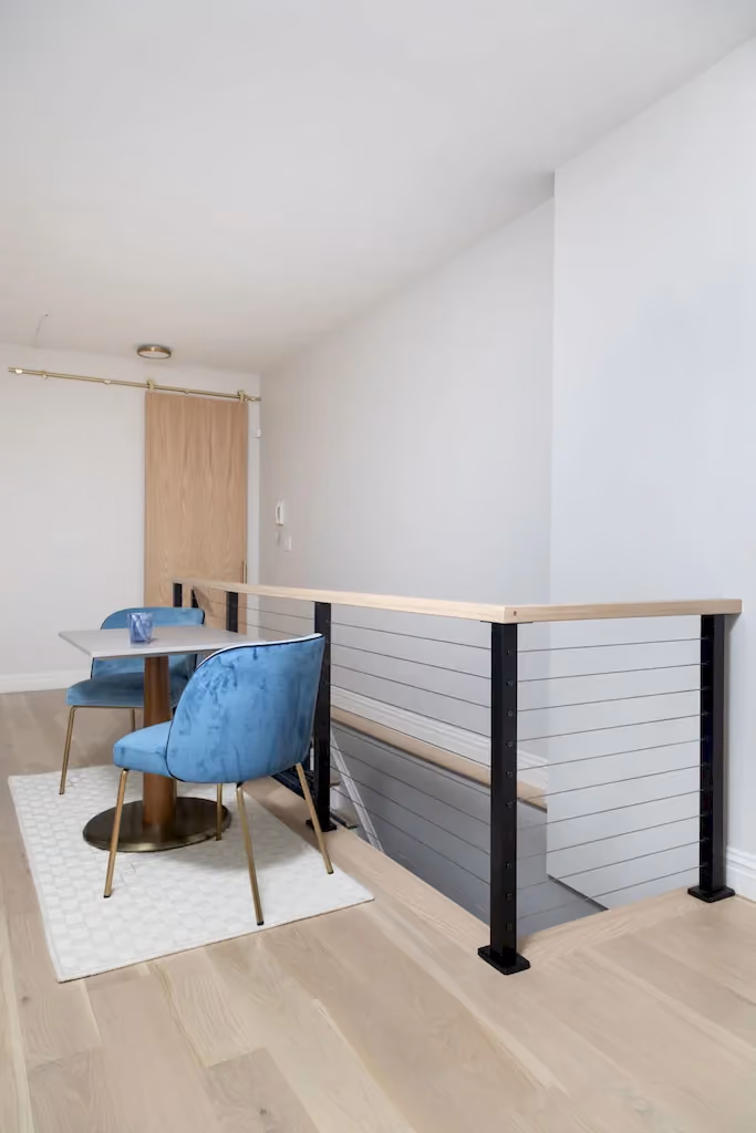 Renovated interior of a townhouse and apartment vertical combination at 328 Albany Street in Battery Park City, Manhattan, by Gallery KBNY (view 13)