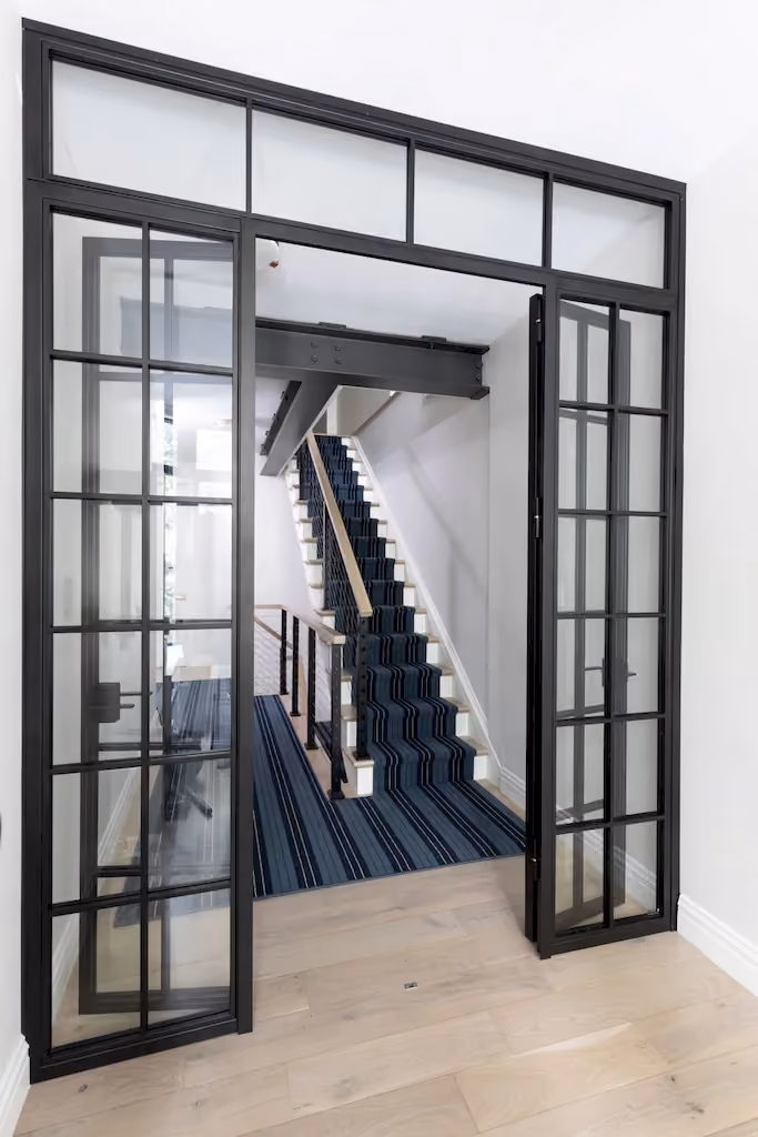Renovated interior of a townhouse and apartment vertical combination at 328 Albany Street in Battery Park City, Manhattan, by Gallery KBNY (view 7)