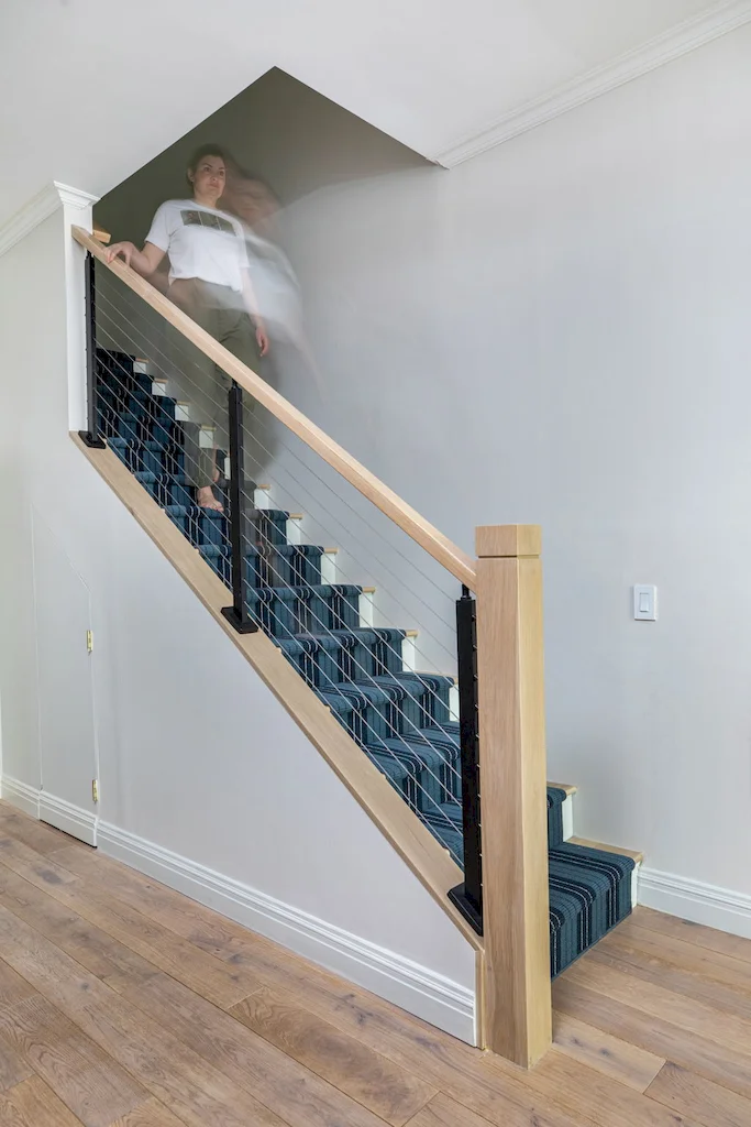 Renovated interior of a townhouse and apartment vertical combination at 328 Albany Street in Battery Park City, Manhattan, by Gallery KBNY (continued view 6)
