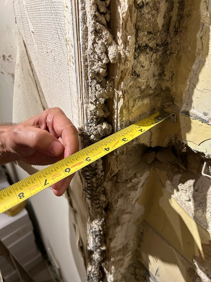 Construction in progress during a pre-war co-op renovation at 230 East 50th Street in Turtle Bay, Manhattan, by Gallery KBNY (view 1)