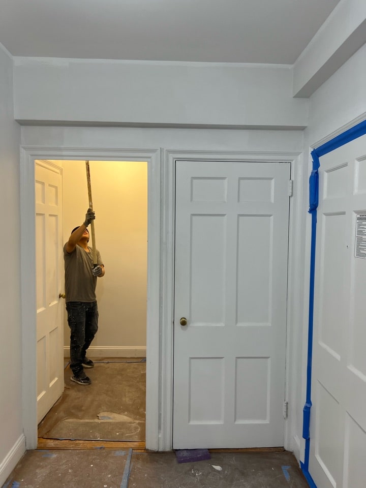 Construction in progress during a pre-war co-op renovation at 230 East 50th Street in Turtle Bay, Manhattan, by Gallery KBNY (view 14)