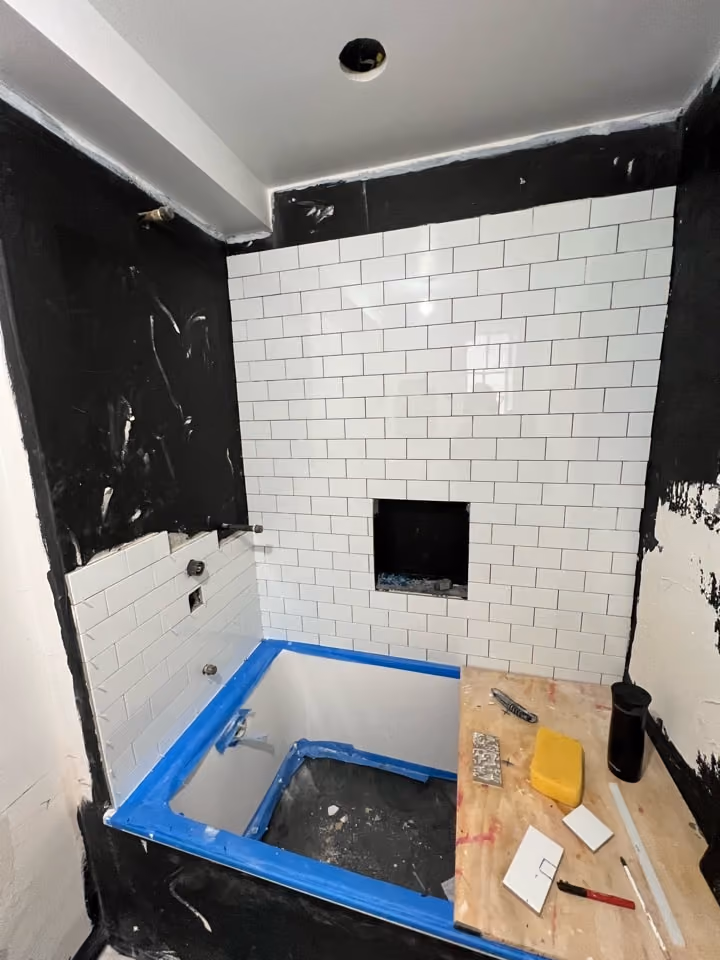 Construction in progress during a pre-war co-op renovation at 230 East 50th Street in Turtle Bay, Manhattan, by Gallery KBNY (view 15)