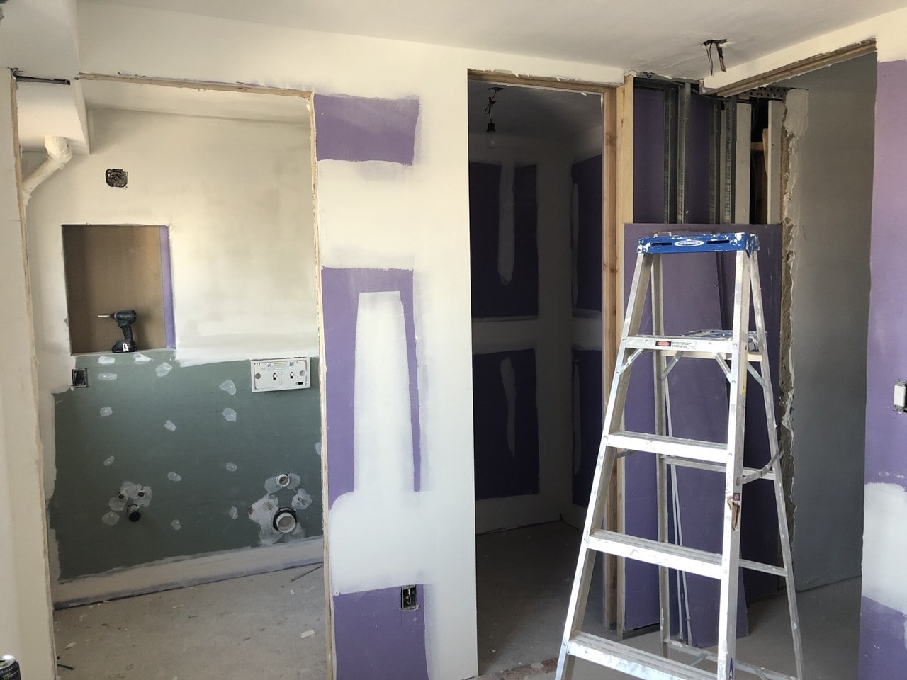 Pre-renovation or in-progress view of a co-op renovation at 210 Clinton Avenue in Fort Greene, Brooklyn, by Gallery KBNY (view 1)