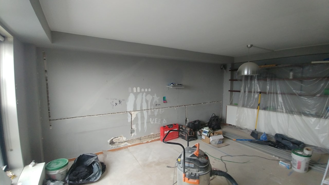 Pre-renovation or in-progress view of a co-op renovation at 210 Clinton Avenue in Fort Greene, Brooklyn, by Gallery KBNY (view 4)