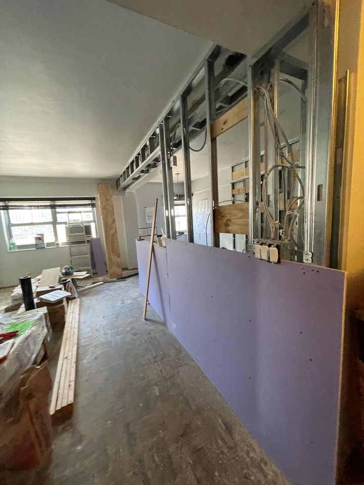 Pre-renovation or in-progress view of a pre-war co-op renovation at Downtown Brooklyn, by Gallery KBNY (view 9)