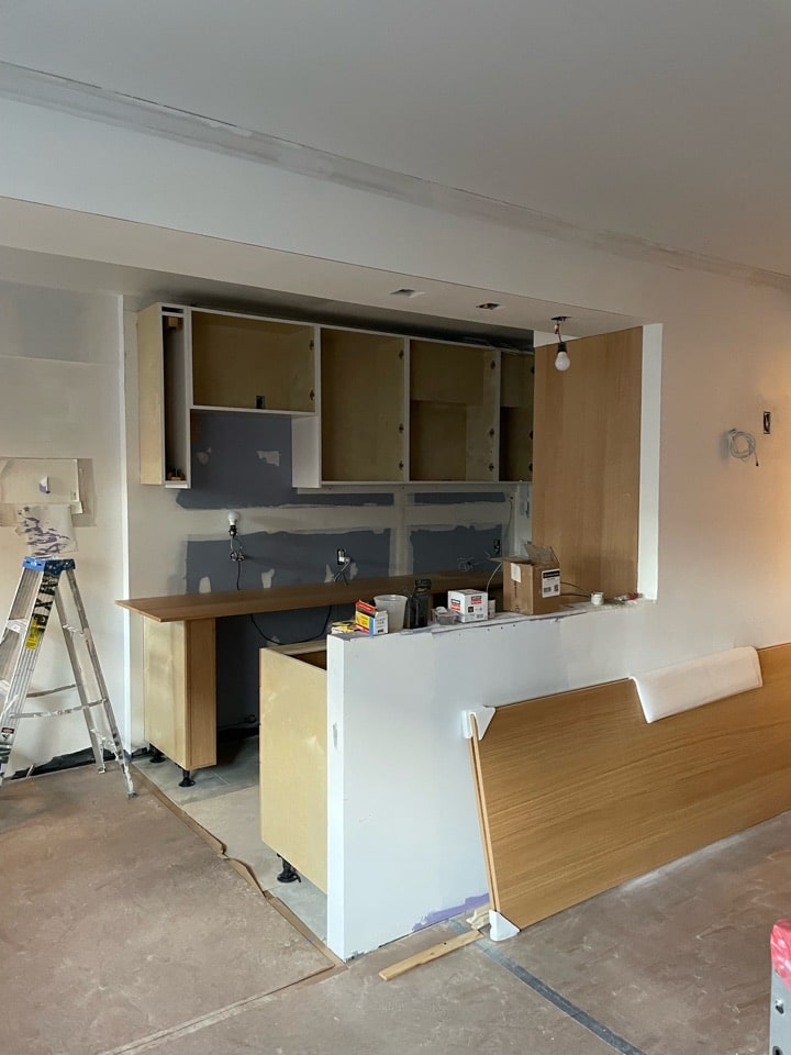 Pre-renovation or in-progress view of a pre-war co-op renovation at Downtown Brooklyn, by Gallery KBNY (view 13)