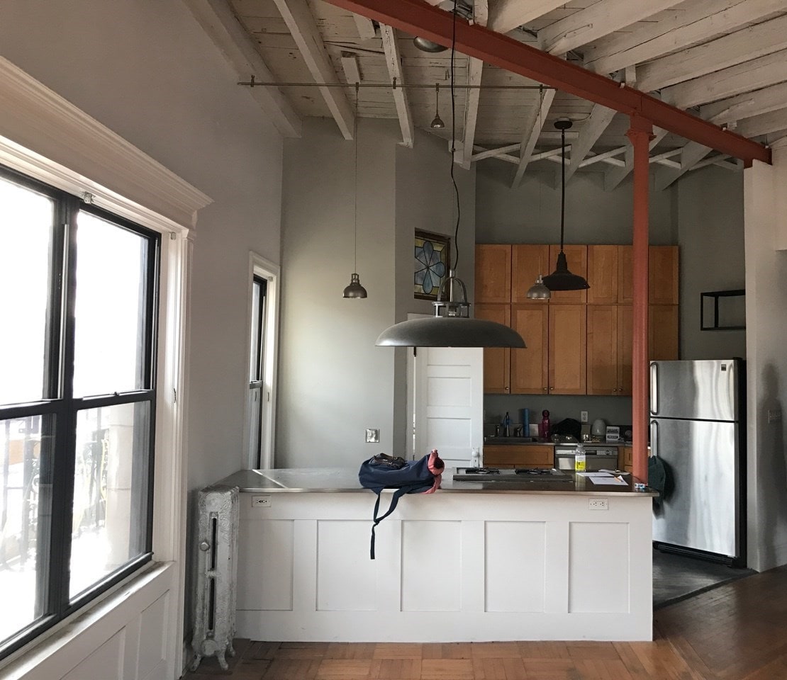 Pre-renovation or in-progress view of a pre-war co-op renovation at 296 Sterling Place in Prospect Heights, Brooklyn, by Gallery KBNY (view 4)