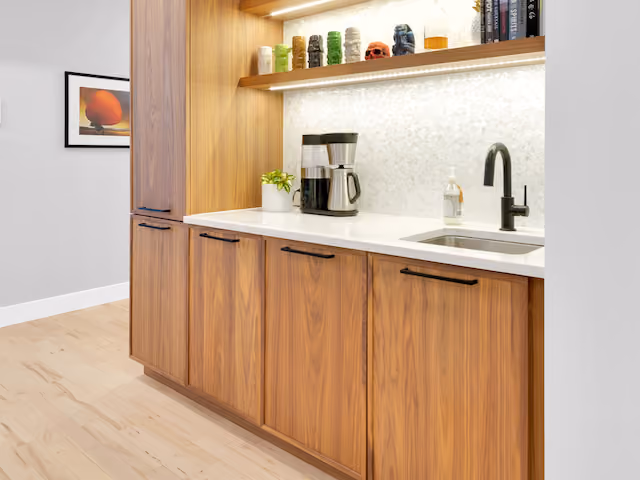 Renovated interior of a pre-war condo at The Newswalk at 535 Dean Street in Prospect Heights, Brooklyn, by Gallery KBNY (view 4)