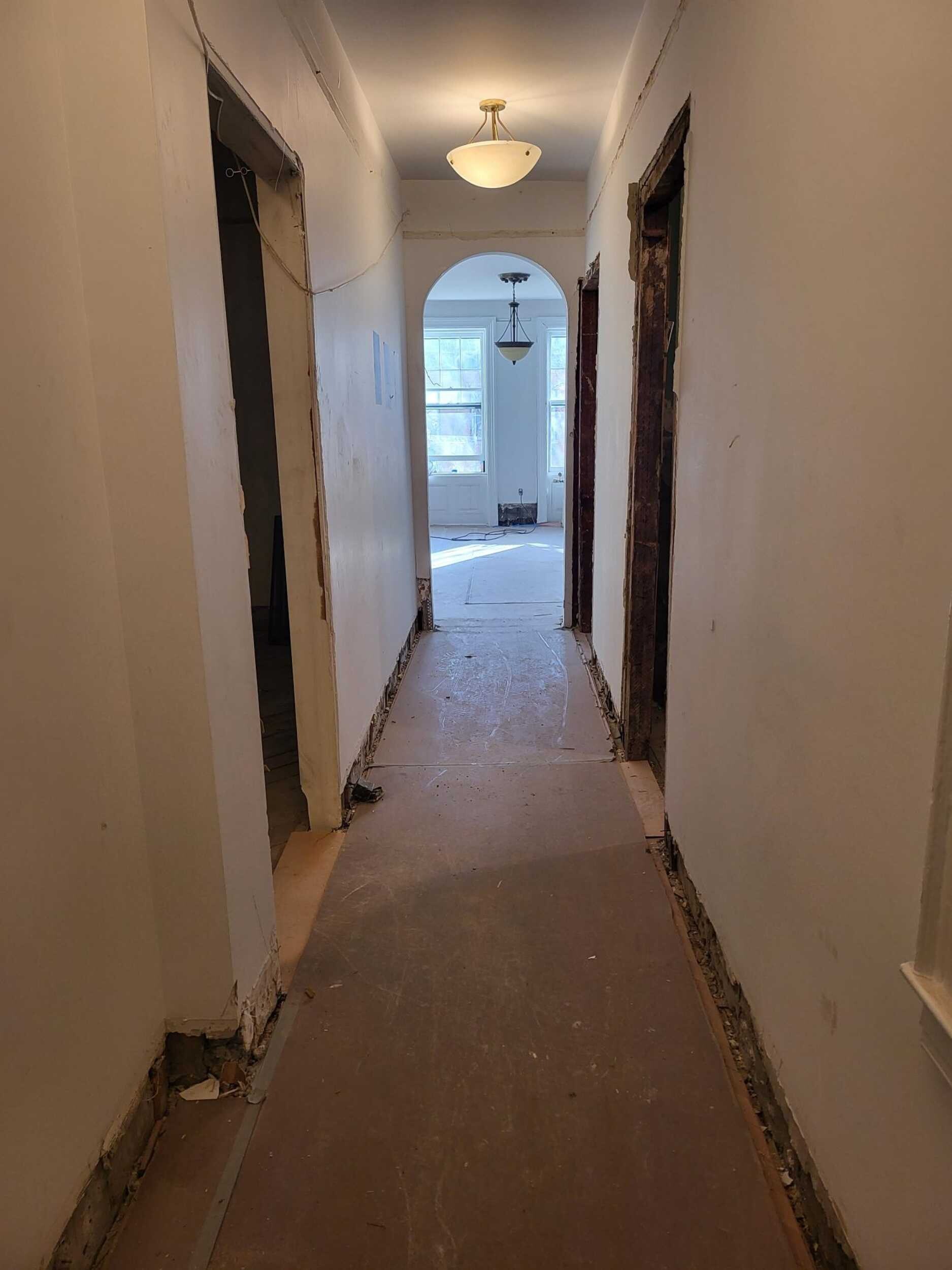 Pre-renovation or in-progress view of a pre-war co-op combination renovation at 61 Pierrepont Street in Brooklyn Heights, Brooklyn, by Gallery KBNY (view 13)