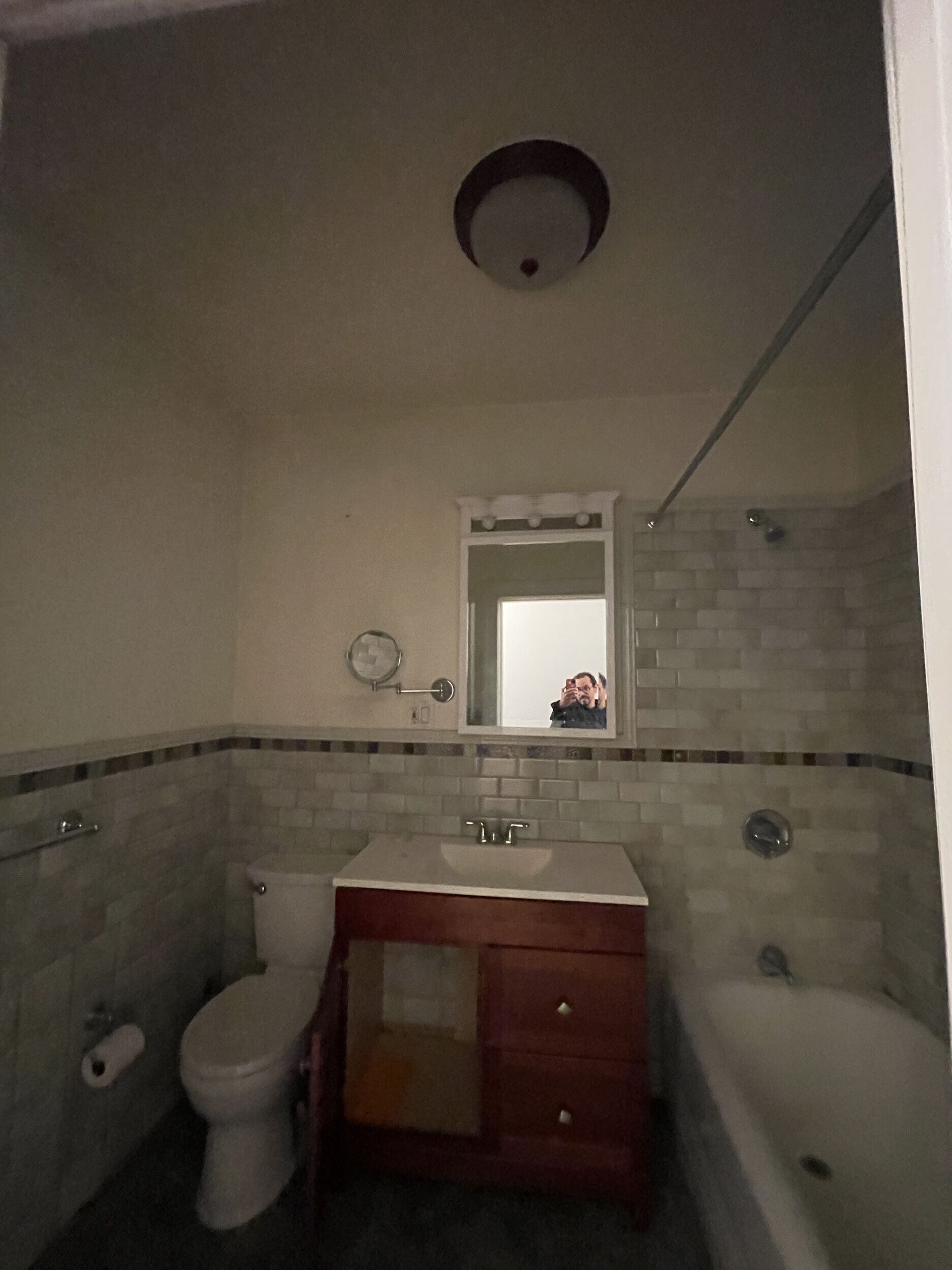 Interior before a pre-war co-op combination renovation at 61 Pierrepont Street in Brooklyn Heights, Brooklyn, by Gallery KBNY (view 4)