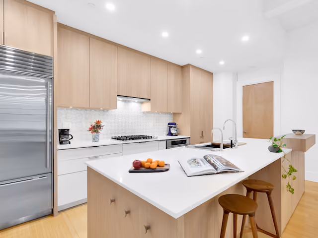 Renovated interior of a pre-war loft at 70 Washington Street in Dumbo, Brooklyn, by Gallery KBNY (view 2)