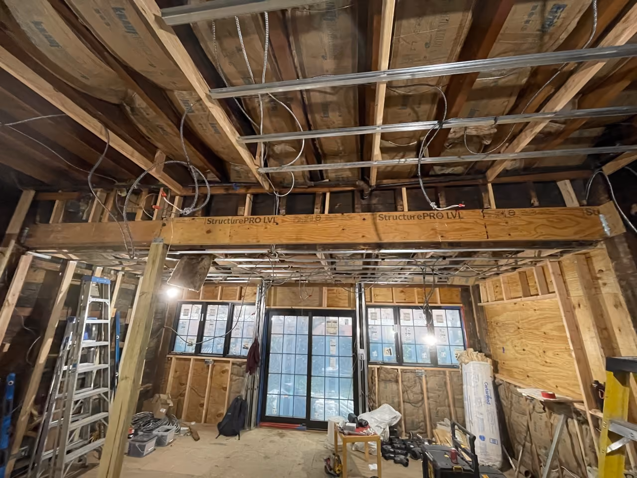 Pre-renovation or in-progress view of a kitchen renovation at Sherman Street in Brooklyn, by Gallery KBNY (view 8)
