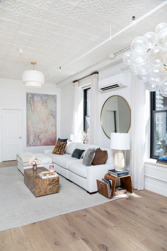 Renovated interior of a co-op at 107 West 25th Street in Chelsea, Manhattan, by Gallery KBNY (view 1)