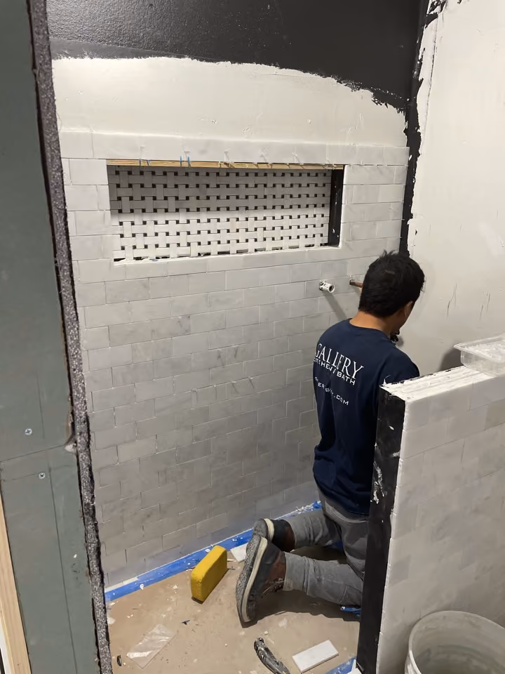 Pre-renovation or in-progress view of a pre-war co-op combination renovation at 180 Thompson Street in Greenwich Village, Manhattan, by Gallery KBNY (view 17)