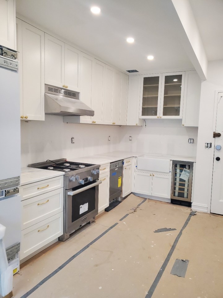 Pre-renovation or in-progress view of a pre-war co-op combination renovation at 180 Thompson Street in Greenwich Village, Manhattan, by Gallery KBNY (view 19)