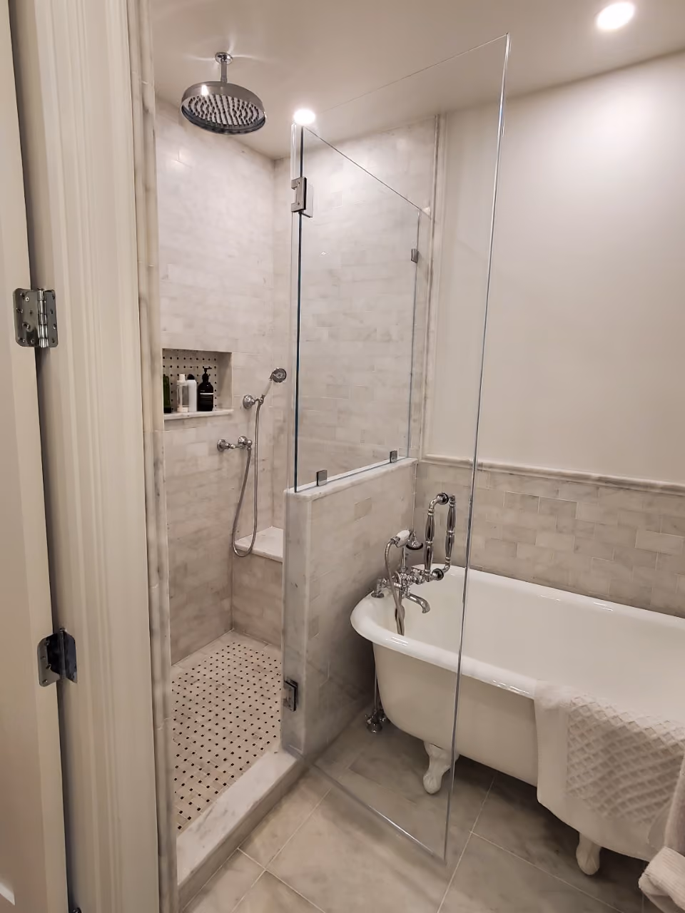 Pre-renovation or in-progress view of a pre-war co-op combination renovation at 180 Thompson Street in Greenwich Village, Manhattan, by Gallery KBNY (view 20)
