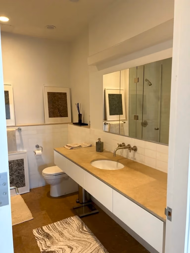 Pre-renovation or in-progress view of a co-op loft renovation at 335 Greenwich Street in Tribeca, Manhattan, by Gallery KBNY (view 1)
