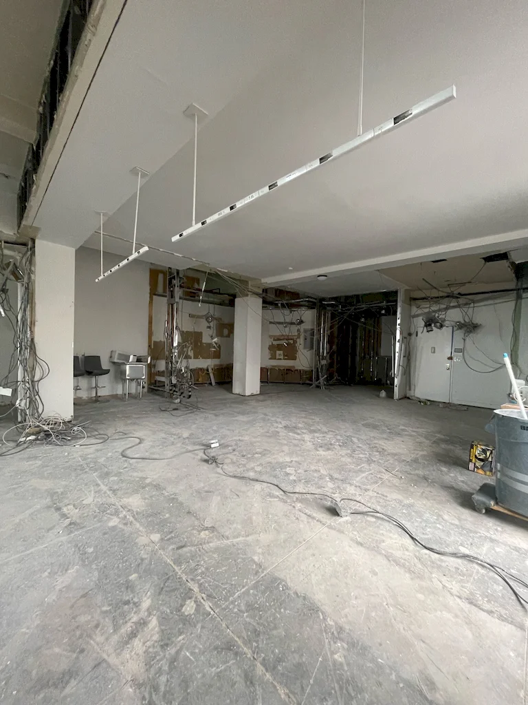 Pre-renovation or in-progress view of a co-op loft renovation at 335 Greenwich Street in Tribeca, Manhattan, by Gallery KBNY (view 4)